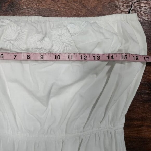 Gap All Cotton Boho Whimsy Strapless Festival Wedding Guest M - Picture 7 of 10